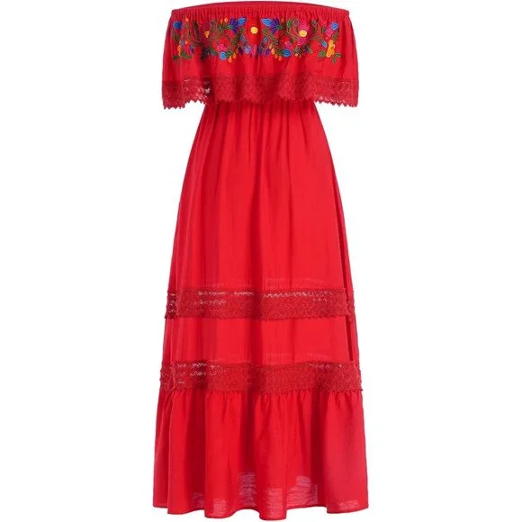 sachin and babi light blue dress Mexican embroidered dresses | Kimono Traditional Mexican dresses
